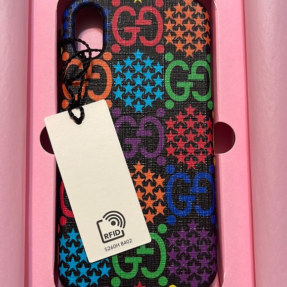 NIB AUTHENTIC Gucci GG Psychedelic iphone x/xs Case Multicolor BRAND NEW - Picture 1 of 5